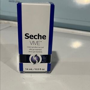 Instant Gel Effect Top Coat - Blue and White